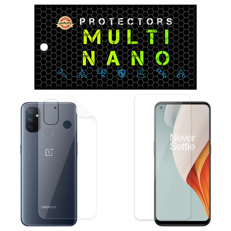  محافظ صفحه نمایش مولتی نانو مدل X-SFT مناسب برای گوشی موبایل وان پلاس Nord N100 به همراه محافظ پشت