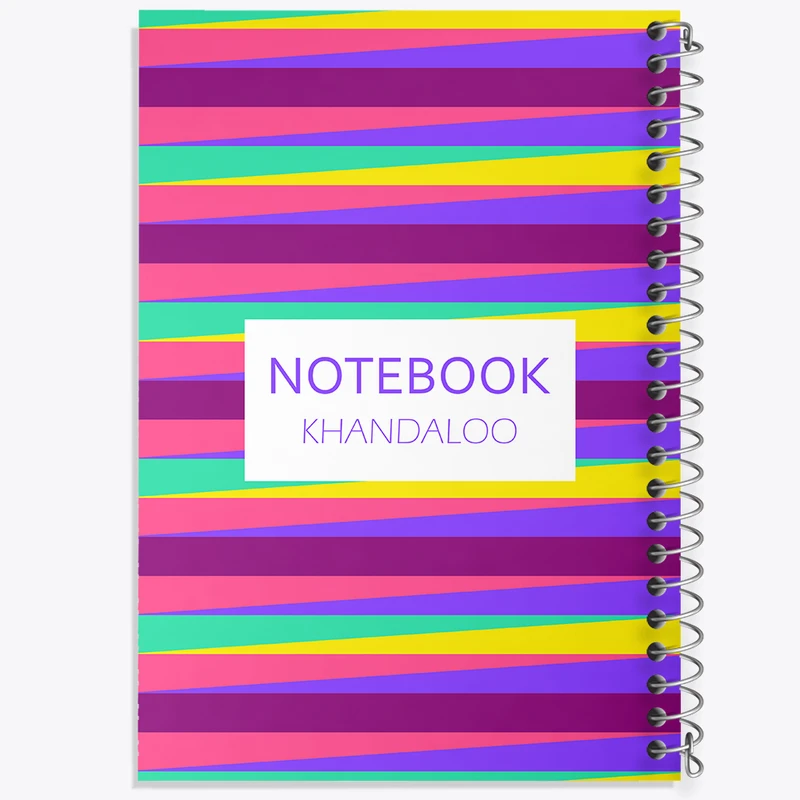 دفتر مشق 50 برگ خندالو طرح مدرن رنگی کد N71