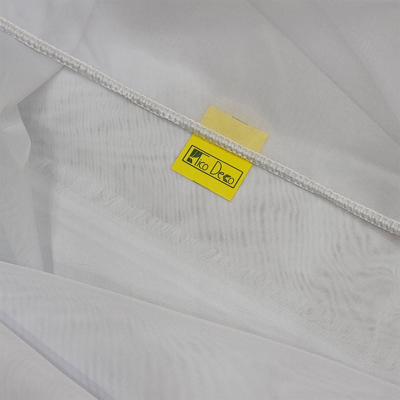 پرده تیکو دکو مدل کتان تور سایز 140x280 سانتی متر