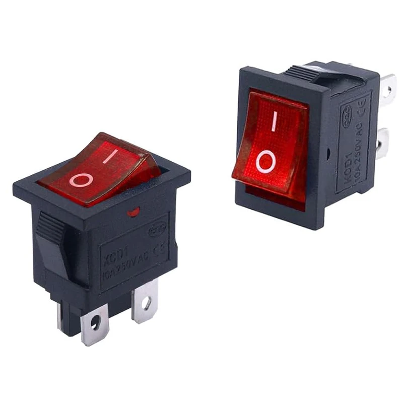 کلید راکر مدل 4 پایه کد KCD1-104 بسته 2 عددی