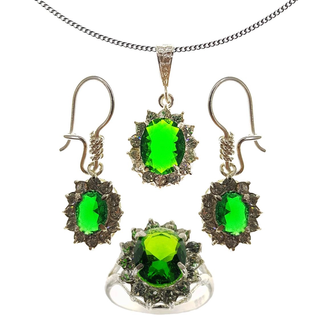 نیم ست نقره زنانه سلین کالا مدل ce-zeb1 - - 1