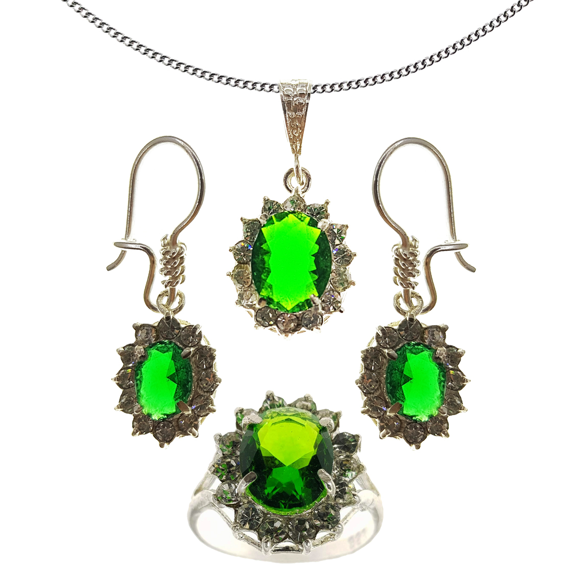 سرویس نقره زنانه سلین کالا مدل زمرد کد 90