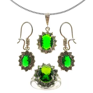 سرویس نقره زنانه سلین کالا مدل زمرد کد 90