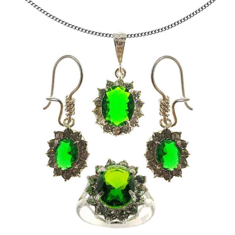 سرویس نقره زنانه سلین کالا مدل زمرد کد 90