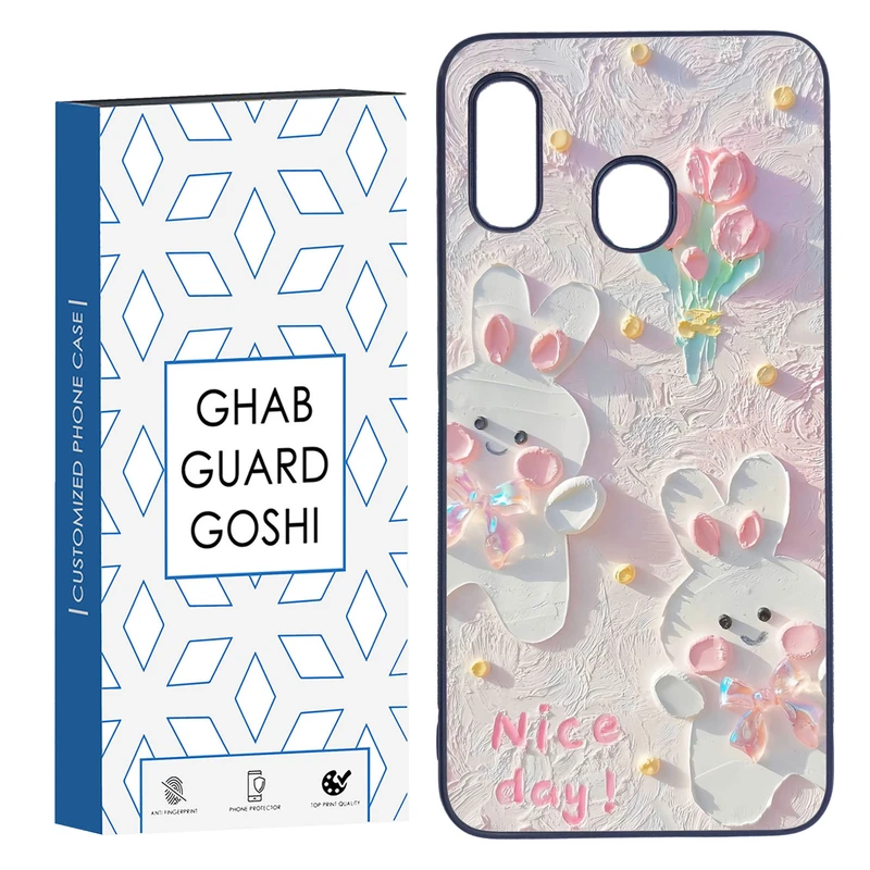 کاور قاب گارد گوشی طرح گل کد TPU-214 مناسب برای گوشی موبایل سامسونگ Galaxy A30 / A20