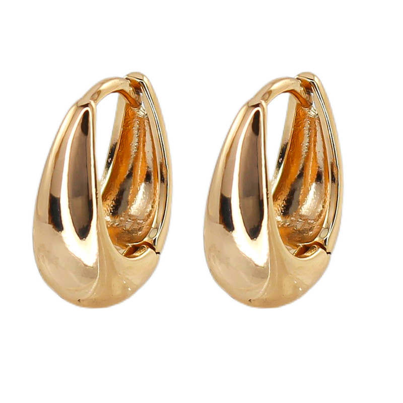 گوشواره حلقه ای زنانه ژوپینگ مدل لوبیا کد AAC1434