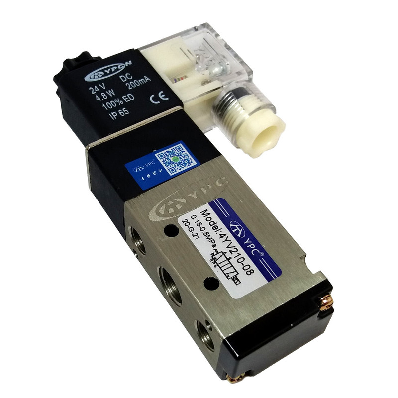 شیر برقی پنوماتیک وای پی سی مدل 4V210-08-1/4-24v