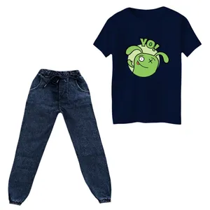 ست تی‌شرت و شلوار دخترانه مدل میکروب