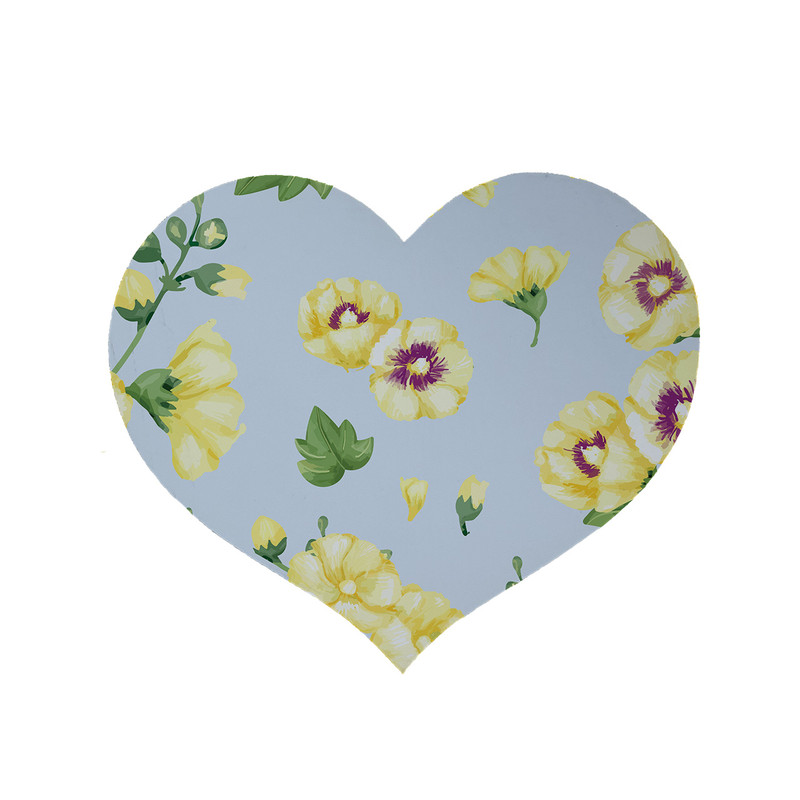 پادری مدل قلب طرح گل کد 5896 سایز 90x90 سانتی متر