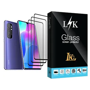 LKG LK Glass MIX003 Screen Protector For Xiaomi Mi Note 10 Lite Pack Of 3