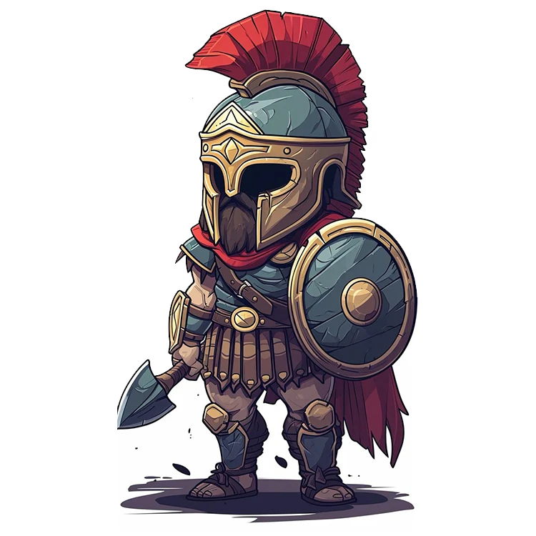 استیکر پارچه و لباس پاد آفرین مدل گلادیاتور کد 3995