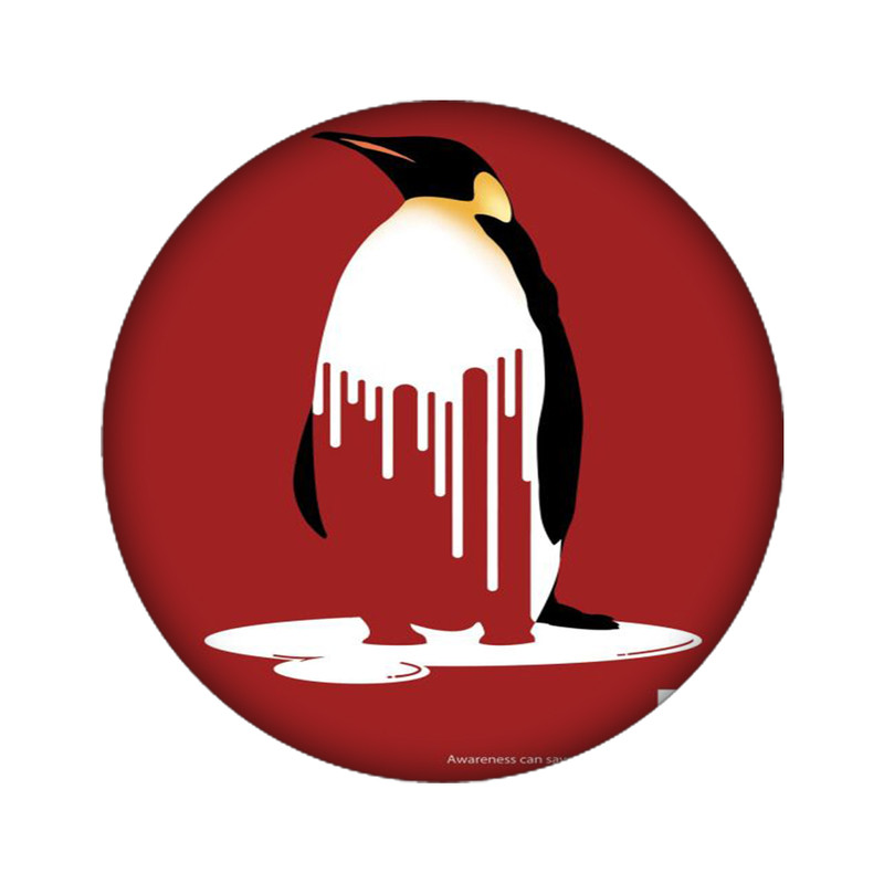 استیکر تزئینی موبایل مدل پنگوئن کد 3927