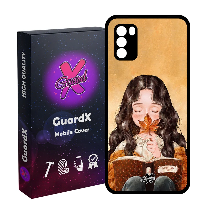 کاور گارد ایکس طرح Girl مدل Glass10223 مناسب برای گوشی موبایل شیائومی Poco M3
