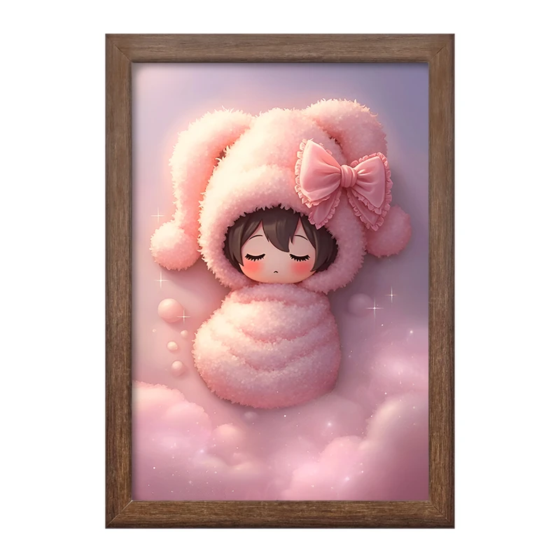 تابلو خندالو طرح دختر کوچولوی کیوت کد F7114