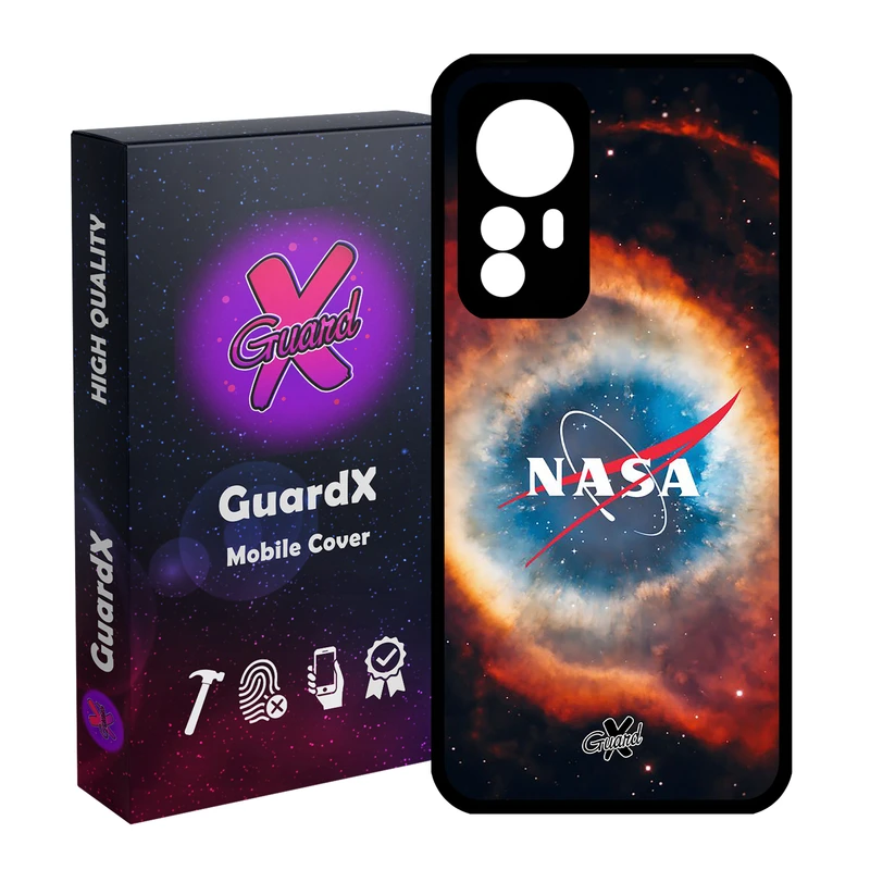 کاور گارد ایکس طرح Nasa مدل Glass10234 مناسب برای گوشی موبایل شیائومی Redmi Note 12S