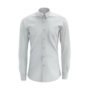 پیراهن آستین بلند مردانه مدل کلاسیک 01 رنگ سفید