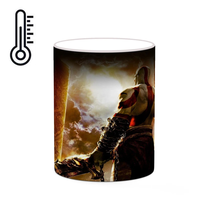 ماگ حرارتی کاکتی طرح گاد آف وار God Of War مدل mgh40994