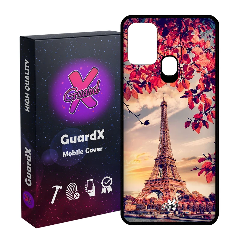 کاور گارد ایکس طرح Eiffel Tower مدل Glass10125 مناسب برای گوشی موبایل سامسونگ Galaxy M31 / M31 Prime / F41