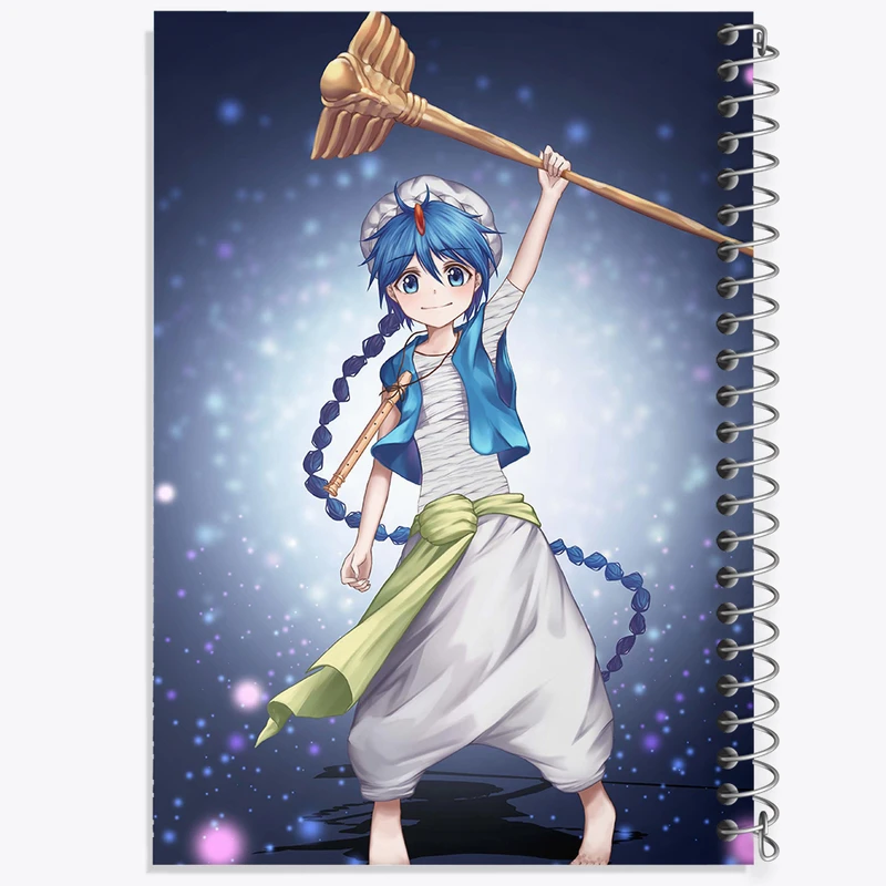 دفتر لیست خرید 50 برگ خندالو طرح علائدین انیمه ماگی هزارتوی سحر و جادو کد 36043