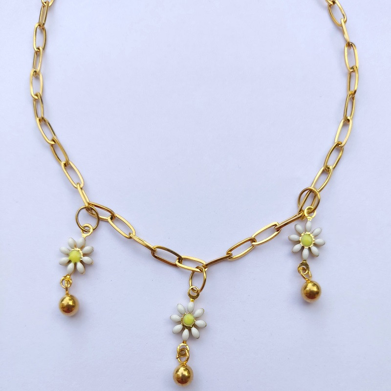 پابند زنانه مدل بابونه و گوی پابند زنانه مدل بابونه و گوی