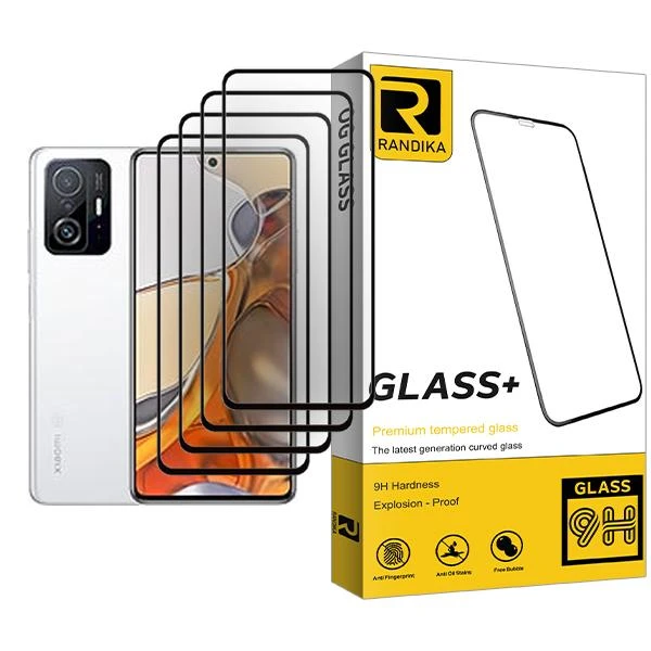 محافظ صفحه نمایش راندیکا مدل Randika Glass MIX004 مناسب برای گوشی موبایل شیائومی 11T Pro بسته چهار عددی