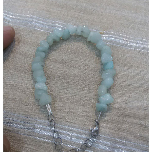 دستبند مدل سنگ طبیعی آمازونیت