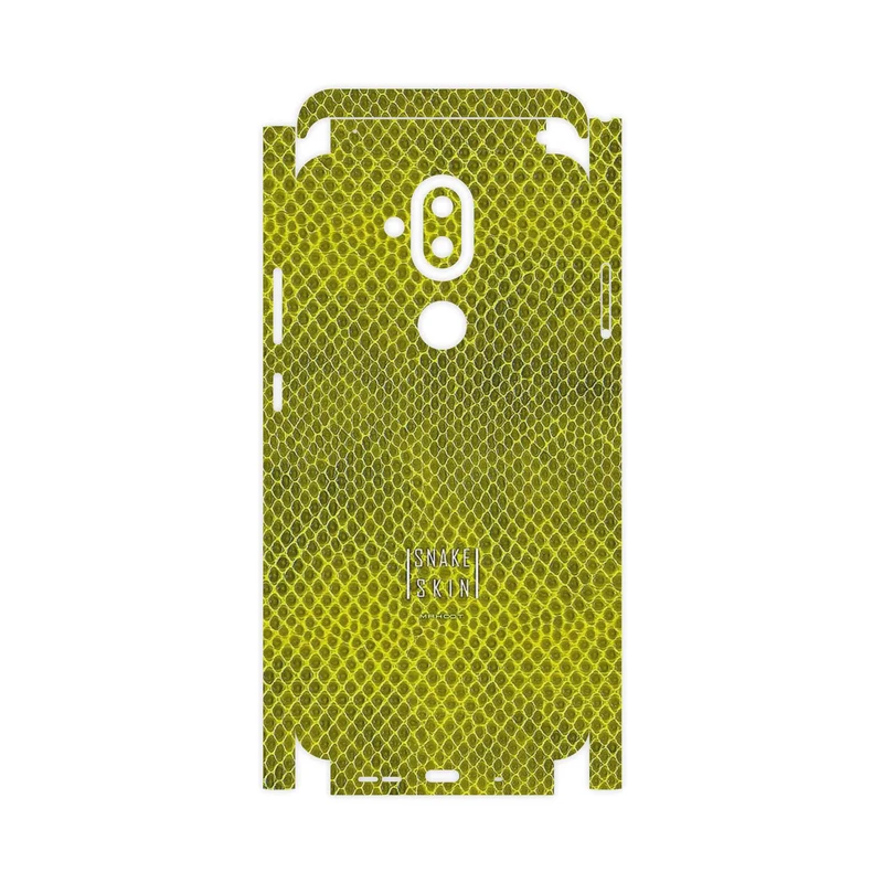 برچسب پوششی ماهوت مدل Yellow Snake Skin-FullSkin مناسب برای گوشی موبایل نوکیا 8.1