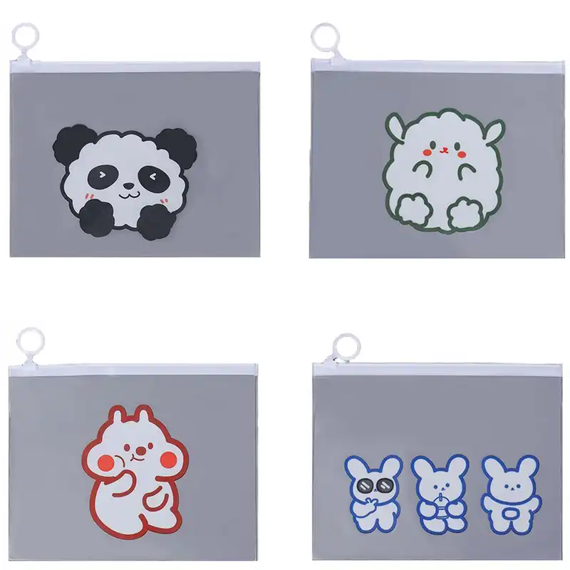 پوشه مدل زیپ دار حیوانات کد Tak140112 مجموعه 4 عددی