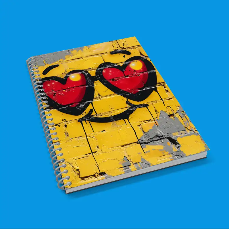 دفتر زبان 50 برگ مدوپد مدل دو خط طرح عاشقانه love کد DF14269