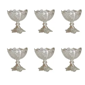 آجیل خوری ملیله کاری مدل Small کد 2 بسته 6 عددی