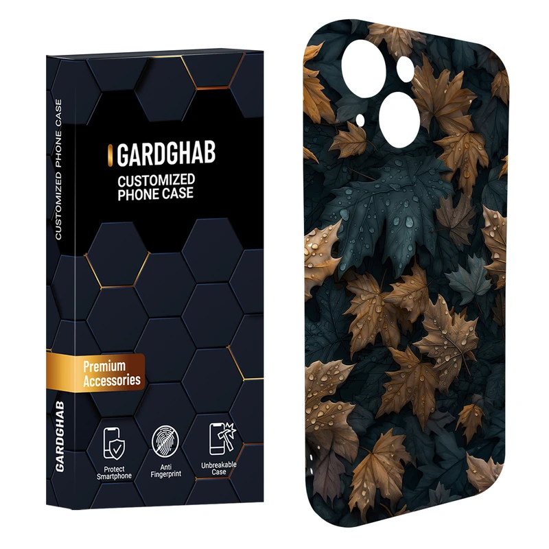 کاور گاردقاب مدل برگ مناسب برای گوشی موبایل اپل iPhone15
