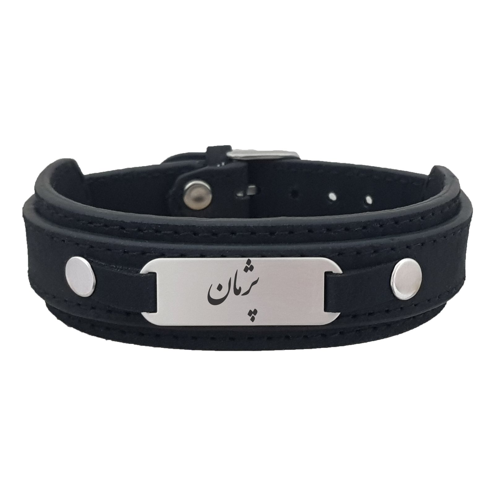 دستبند نقره مردانه ترمه ۱ مدل پژمان کد Dcsf0068 -  - 1