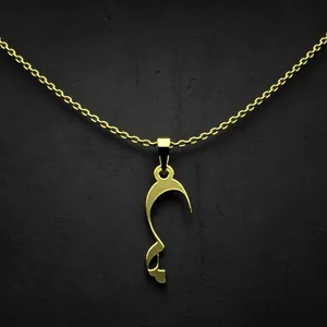 گردنبند طلا 18 عیار زنانه مدوپد مدل حرف ض کد I2-1-1702