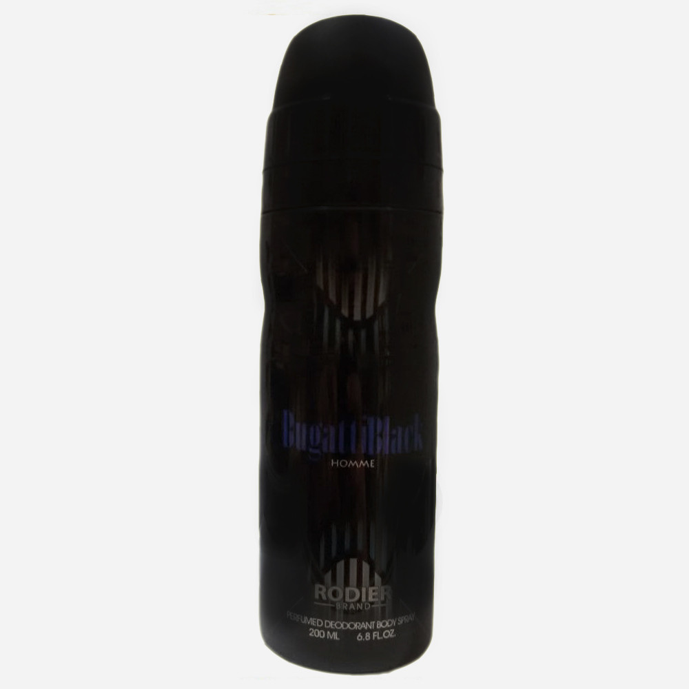 اسپری مردانه رودیر مدل Bugatti Black حجم 200 میلی لیتر