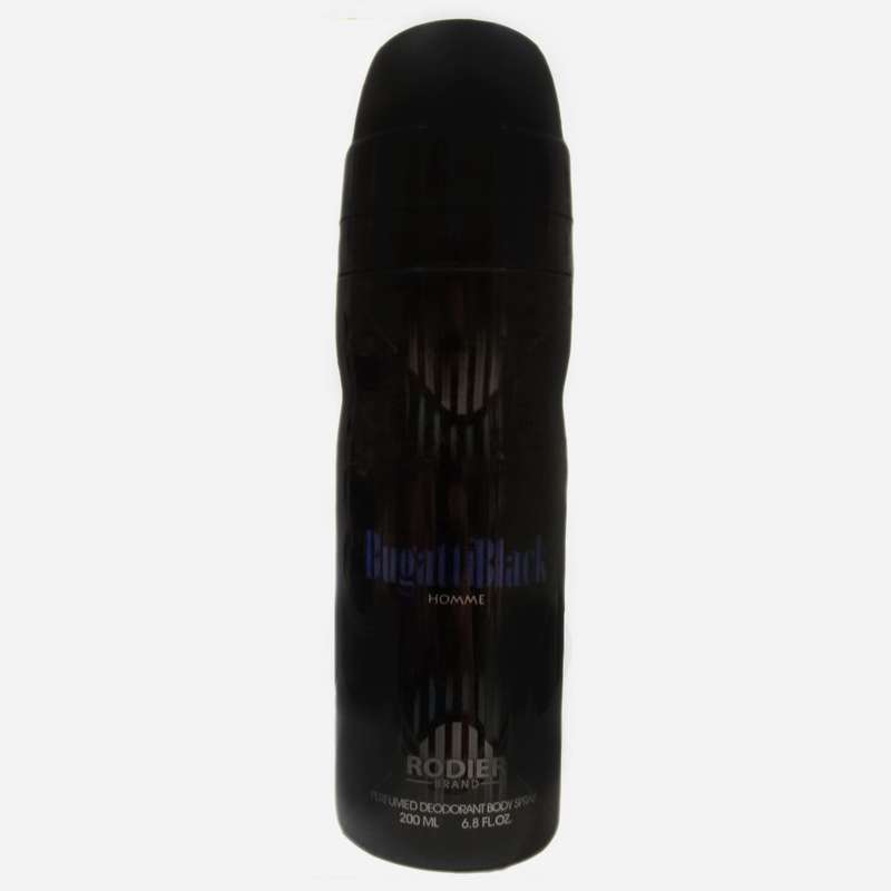 اسپری مردانه رودیر مدل Bugatti Black حجم 200 میلی لیتر