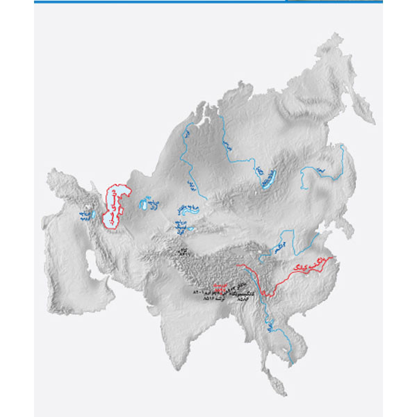 نقشه گیتاشناسی مدل طبیعی آسیا کد 536