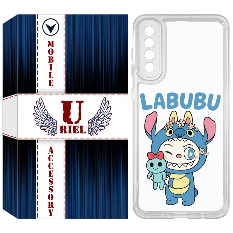 کاور یوریل مدل Clear کد 112 طرح لبوبو Labubu مناسب برای گوشی موبایل سامسونگ Galaxy A51