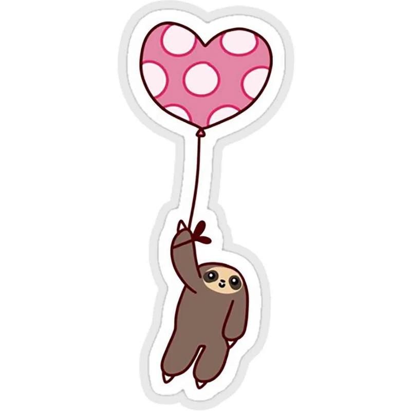 استیکر لپ تاپ طرح heart ballon sloth کد ST856