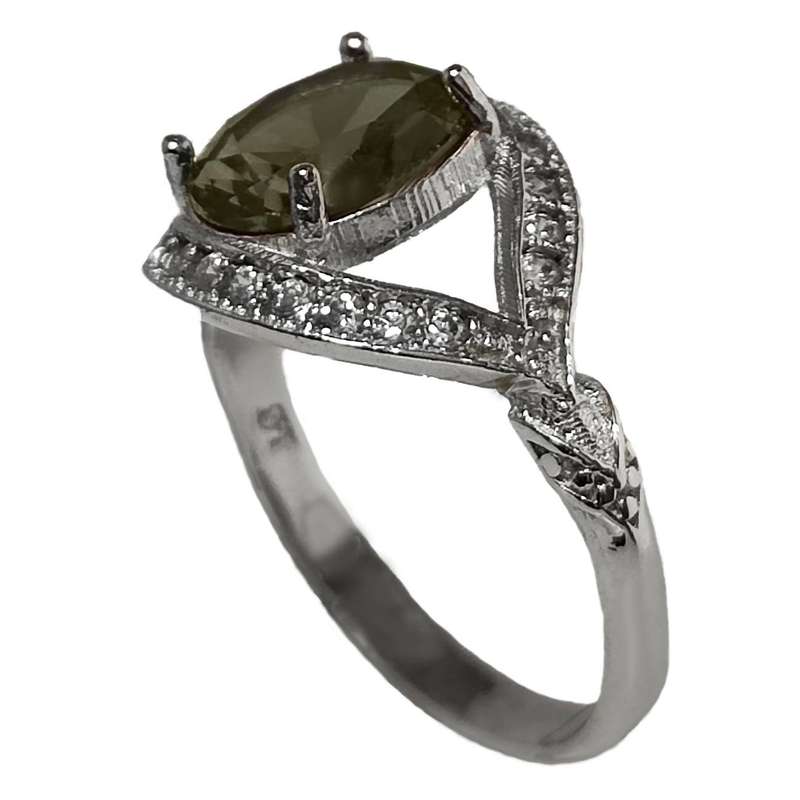 انگشتر نقره زنانه مدل الکساندریت کد GX7015