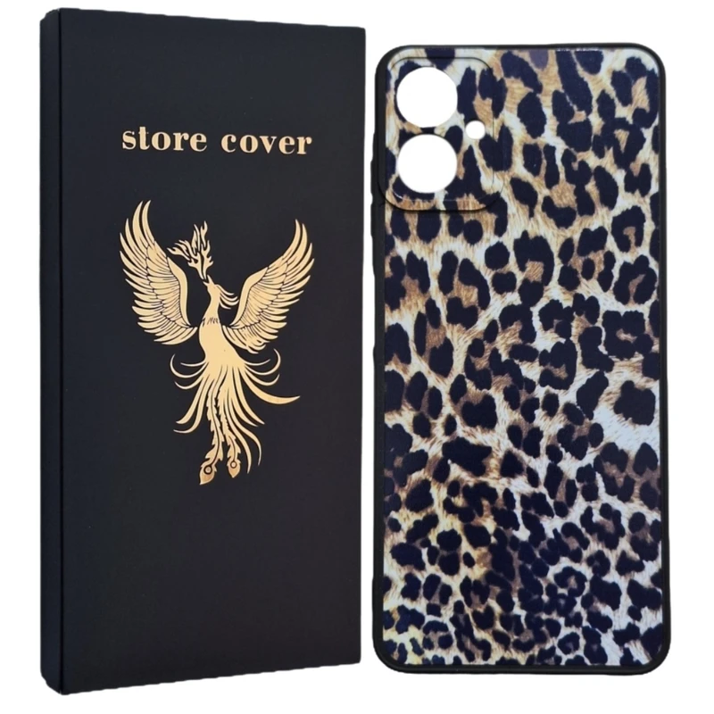 کاور استور کاور طرح پلنگی مدل A06 مناسب برای گوشی موبایل سامسونگ Galaxy A06 / A06 5G
