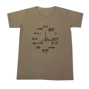 تی شرت آستین کوتاه زنانه مدل ساعت رنگ کرم