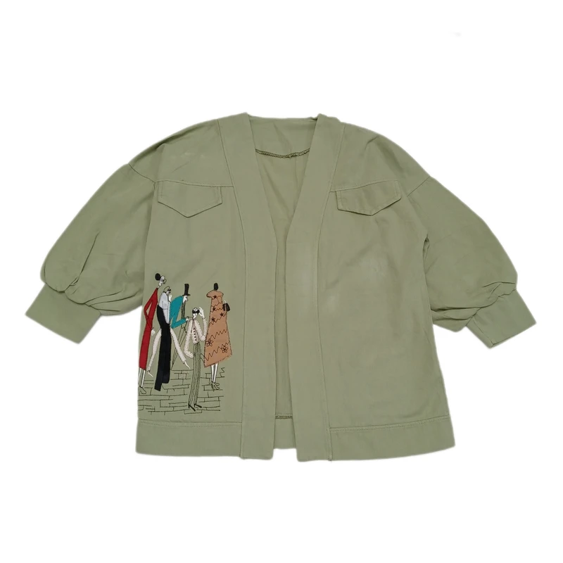 مانتو دخترانه مدل کاریکاتور 6065