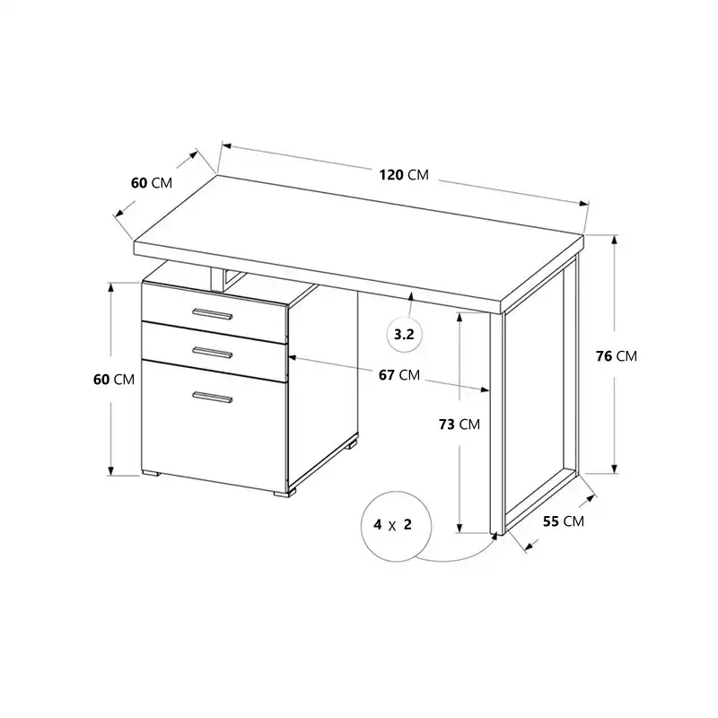 میز تحریر هیراد مدل T175