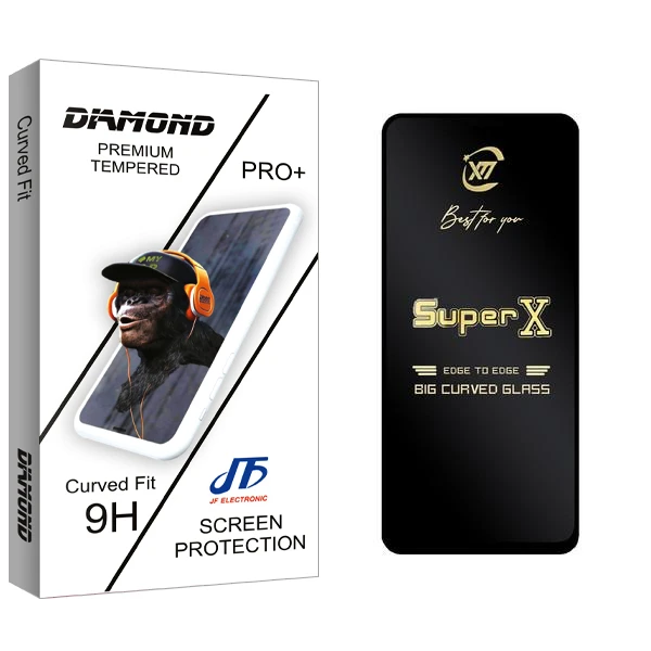 محافظ صفحه نمایش جی اف مدل Diamond SuperX مناسب برای گوشی موبایل شیائومی Redmi Note 9 / Note 9S / Note 9 Pro