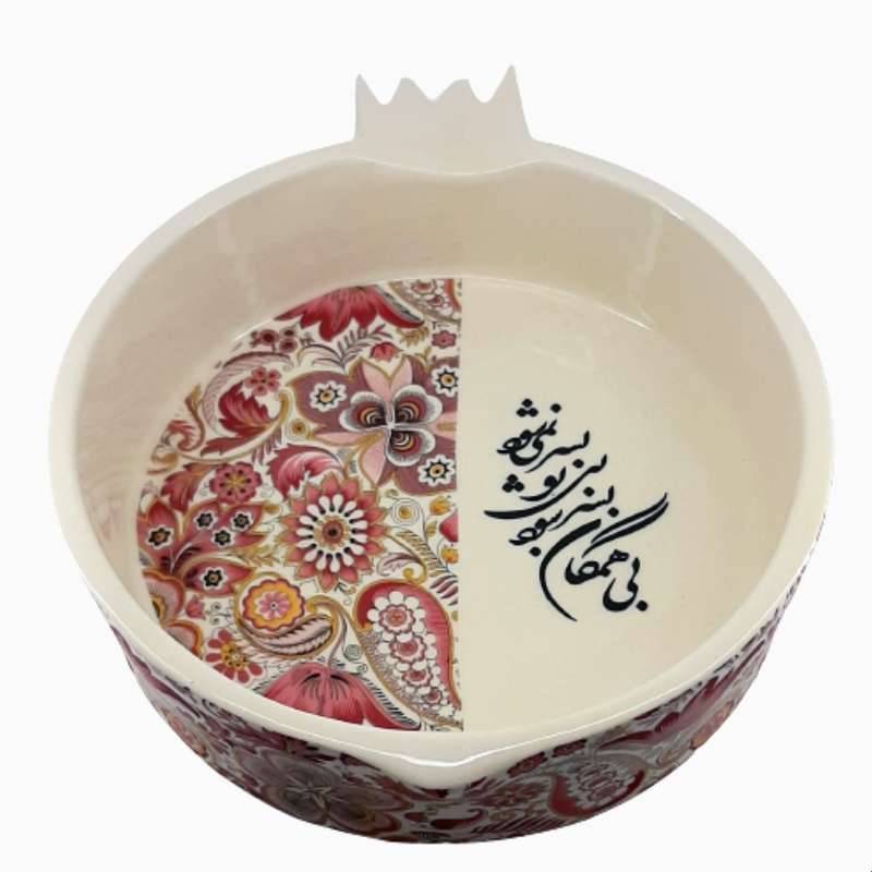 کاسه سرامیکی طرح انار کد 06