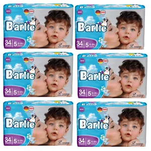 پوشک بچه بارلی مدل Economic سایز 5 شش بسته 34 عددی