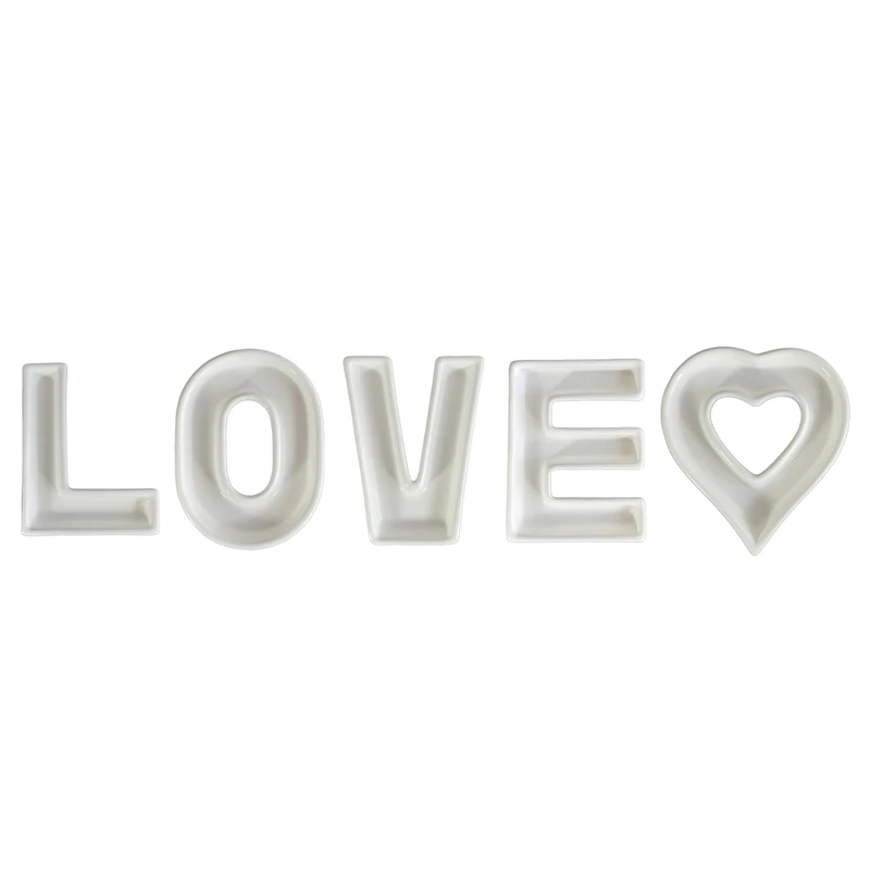 اردو خوری طرح پازلی مدل Love مجموعه 5 عددی