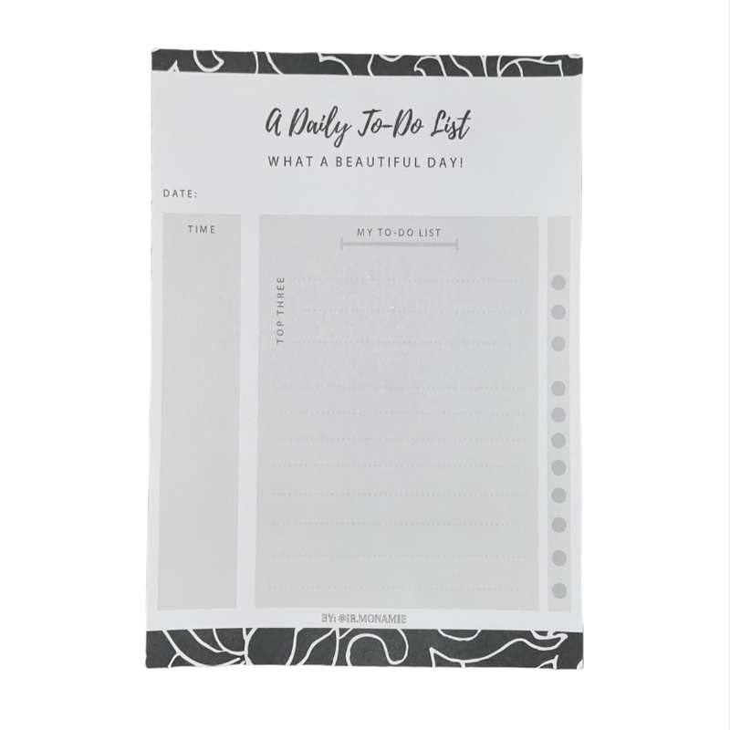 کاغذ یادداشت طرح daily to do list بسته 30 عددی