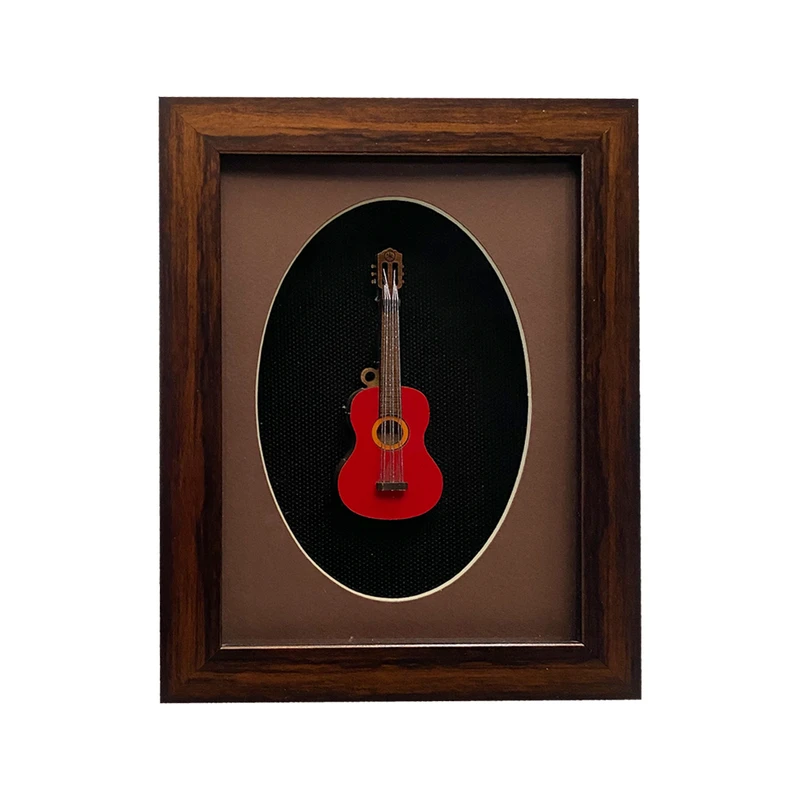 تابلو بکلیت طرح گیتار مدل GH-204-1318 فریم قهوه ای