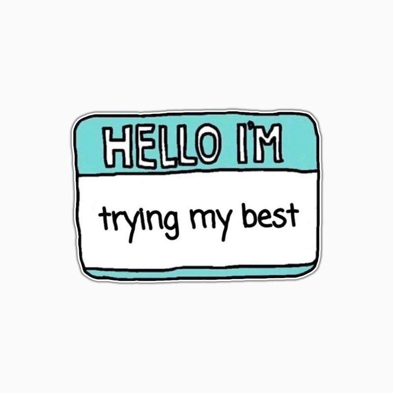 استیکر لپ تاپ و موبایل بووم طرح نوشته کد MD116